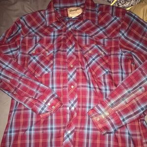 Purple, blue and tan